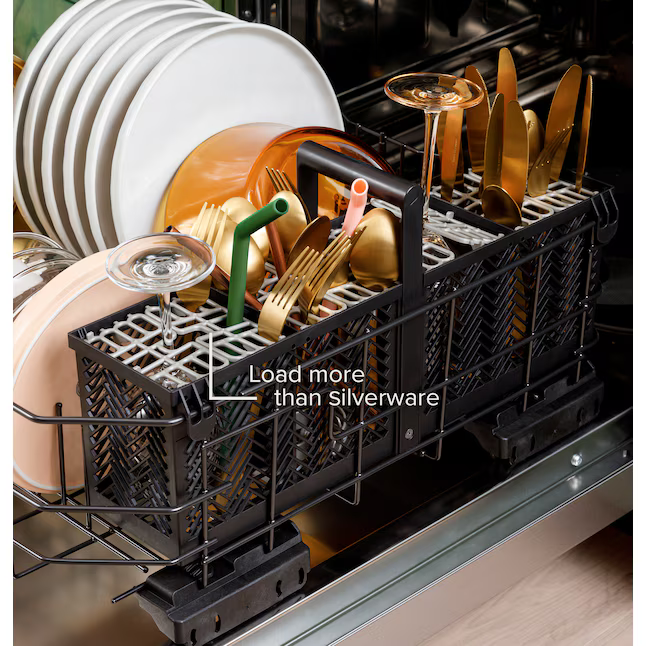GE Cafe 24-in Top Control Built-in Dishwasher With Third Rack (Matte Black with Brushed Stainless Handles) ENERGY STAR 44-dBA, CDT858P3VD1 *JR2507, Retail: $1,549.00, FINAL PRICE: $799.99 + TAX