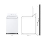 LG Agitator Medium ( 4.1-cu ft ) Top-Load Washer ( White )