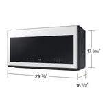Samsung 2.1-cu ft Over-the-Range Microwave with Sensor Cooking ( White Glass )