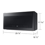 Samsung 2.1-cu ft Over-the-Range Microwave with Sensor Cooking (Matte Black Steel), ME21DG6300MT, MSRP: $509.00, FINAL PRICE: $299.99