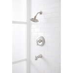 Alpine Reserve Mullen Brushed Nickel 1-handle 6.0-in Round Bathtub and Shower Faucet with Valve (Multi-function), 873X-7104 #2517121 *JR2511, Retail: $139.00, FINAL PRICE: $89.99 + TAX