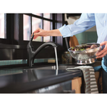 Moen Koa Matte Black Single Handle Deck-Mount Pull-out Kitchen Faucet with Sprayer (Includes Deck Plate), 87931BL *JR2510, Retail: $174.05, FINAL PRICE: $99.99 + TAX