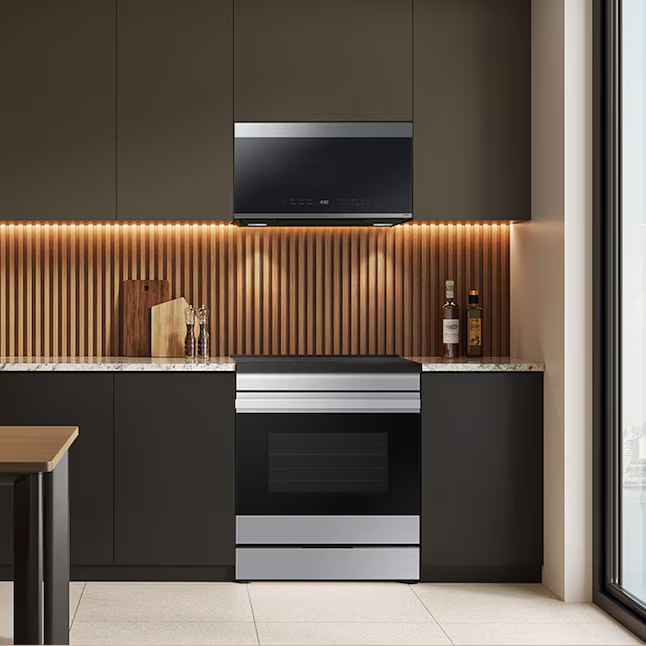 Samsung Bespoke 30-in 4 Burners 6.3-cu ft Air Fry Convection Oven Slide-in Single Induction Range (Stainless Steel), NSI6DG9500SR *BG, MSRP: $2,499.00, FINAL PRICE: $1,099.99 + TAX