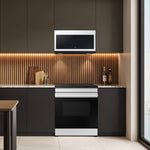 Samsung 2.1-cu ft Over-the-Range Microwave with Sensor Cooking ( White Glass )
