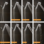 Oxygenics PowerSelect 7.0 -Spray Chrome 4-in Polygon High Pressure Handheld Shower Head 1.75 GPM