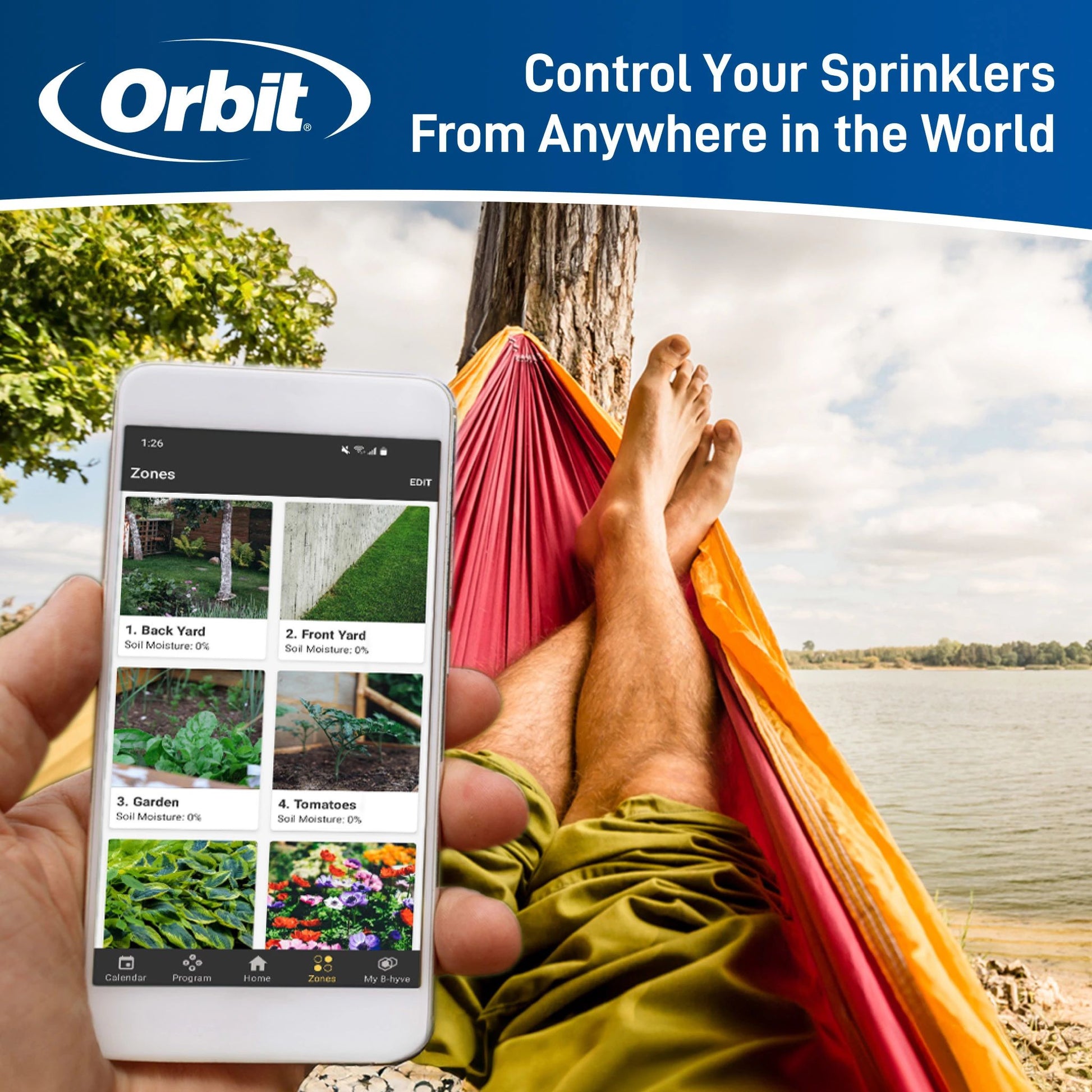 Orbit 6 -Station Digital Wi-Fi Compatible Indoor/Outdoor Smart Compatible Irrigation Timer