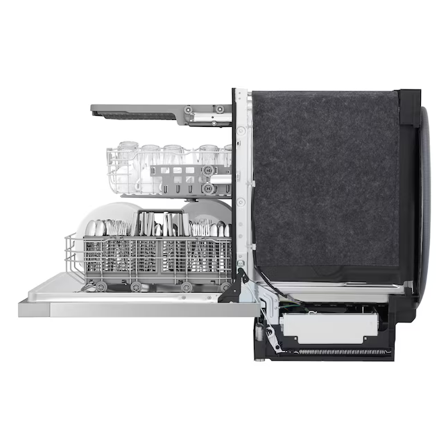LG 24-in Front Control Built-in Dishwasher With Third Rack (Stainless Steel) 50-dBA, LDFC353LS *JR2508, Retail: $829.00, FINAL PRICE: $529.99 + TAX