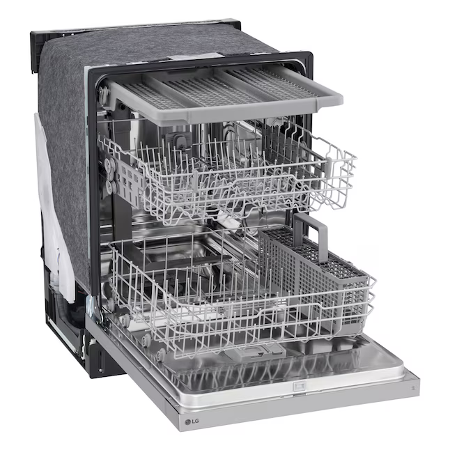 LG 24-in Front Control Built-in Dishwasher With Third Rack (Stainless Steel) 50-dBA, LDFC353LS *JR2508, Retail: $829.00, FINAL PRICE: $529.99 + TAX