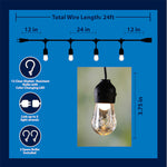 Harbor Breeze 24-ft Plug-in Black/multi Outdoor String Light with 12 Color changing -Light LED Novelty Bulbs, RETAIL: $54.98, FINAL PRICE: $29.99 + TAX