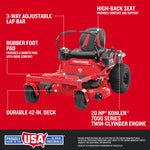 CRAFTSMAN Z5200 42-in 20 -HP V-twin Gas Zero-turn riding lawn mower