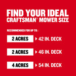 CRAFTSMAN Z5200 42-in 20 -HP V-twin Gas Zero-turn riding lawn mower