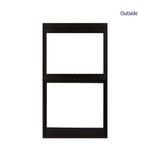 RELIABILT 36-in x 62-in Bronze Exterior Aluminum New Construction Single Hung Window Low-E Single Pane Glass (Half Screen Included), FASHB3662N-IMP, FINAL PRICE: $149.99