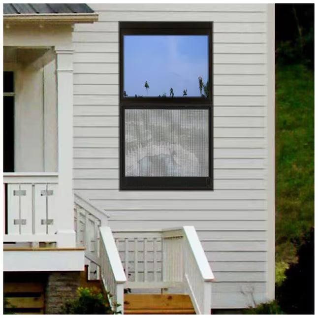RELIABILT 36-in x 62-in Bronze Exterior Aluminum New Construction Single Hung Window Low-E Single Pane Glass (Half Screen Included), FASHB3662N-IMP, FINAL PRICE: $149.99