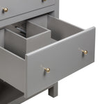 Origin 21 Beal 30-in Gauntlet Gray Semi-recessed Single Sink Bathroom Vanity with White Engineered Stone Top (Fully Assembled), L22097-VS30-GG, FINAL PRICE: $599.99