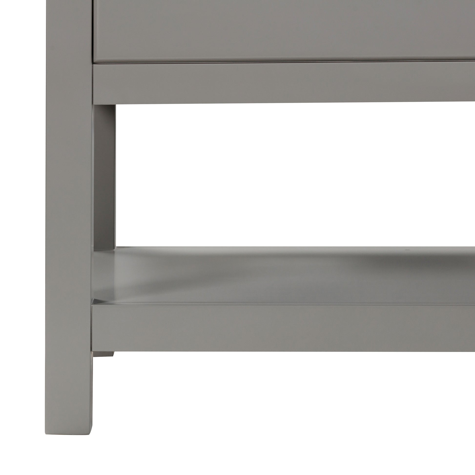 Origin 21 Beal 30-in Gauntlet Gray Semi-recessed Single Sink Bathroom Vanity with White Engineered Stone Top (Fully Assembled), L22097-VS30-GG, FINAL PRICE: $599.99