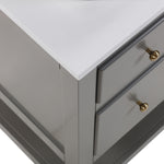 Origin 21 Beal 30-in Gauntlet Gray Semi-recessed Single Sink Bathroom Vanity with White Engineered Stone Top (Fully Assembled), L22097-VS30-GG, FINAL PRICE: $599.99