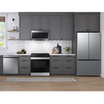 Samsung Counter-Depth Mega Capacity 27-cu ft 3 -Door 36-in Wide Smart Compatible French Door Refrigerator with Dual Ice Maker ( Fingerprint Resistant Stainless Look ) ENERGY STAR Certified
