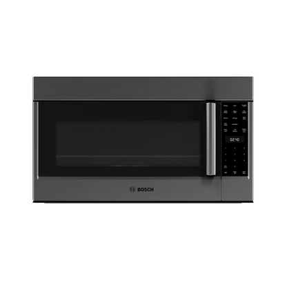 BOSCH 800 Series 1.9-cu ft 1000-Watt 30-in Over-the-Range Convection Microwave with Sensor Cooking (Black Stainless)