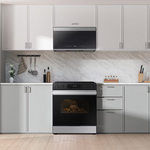 Samsung Bespoke 30 in. 6.3 cu. ft. 5 Burner Element Smart Slide-In Electric Range with Precision Knobs in Stainless Steel, NSE6DG8100SR/AA *BD