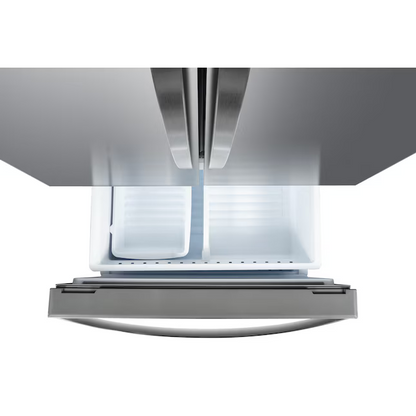Kenmore Counter-Depth 17.5-cu ft French Door Refrigerator with Ice Maker (Stainless Steel) ENERGY STAR