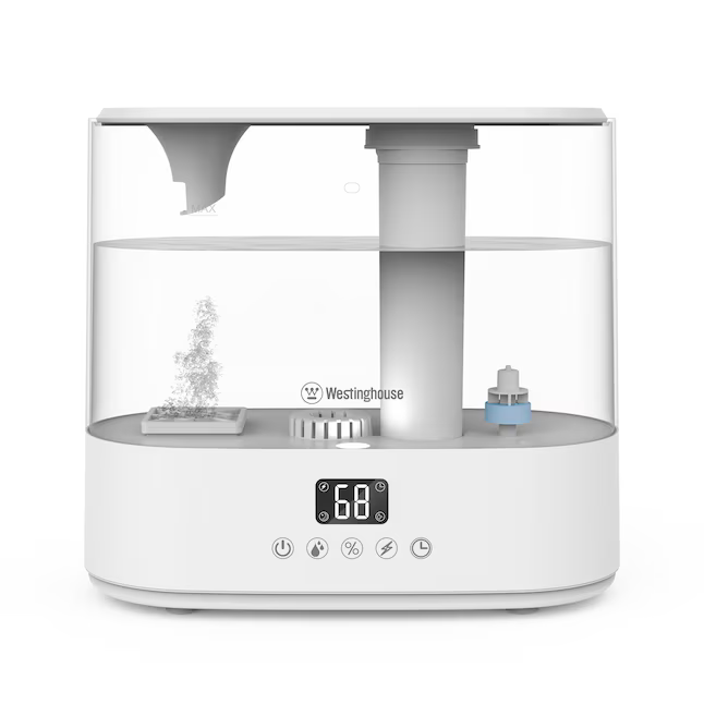Westinghouse 1.05-Gallons Tabletop Cool Mist Humidifier (For Rooms Up To 150-sq ft), WSHUJLR2258WH  5106426, [FB151], MSRP: $89.99, Final Price: $39.99 +Tax