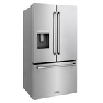 ZLINE KITCHEN & BATH Standard-Depth 28.9-cu ft 3 -Door 36-in Wide with Dual Ice Maker ( Stainless Steel with Stainless Steel Handle ) ENERGY STAR Certified