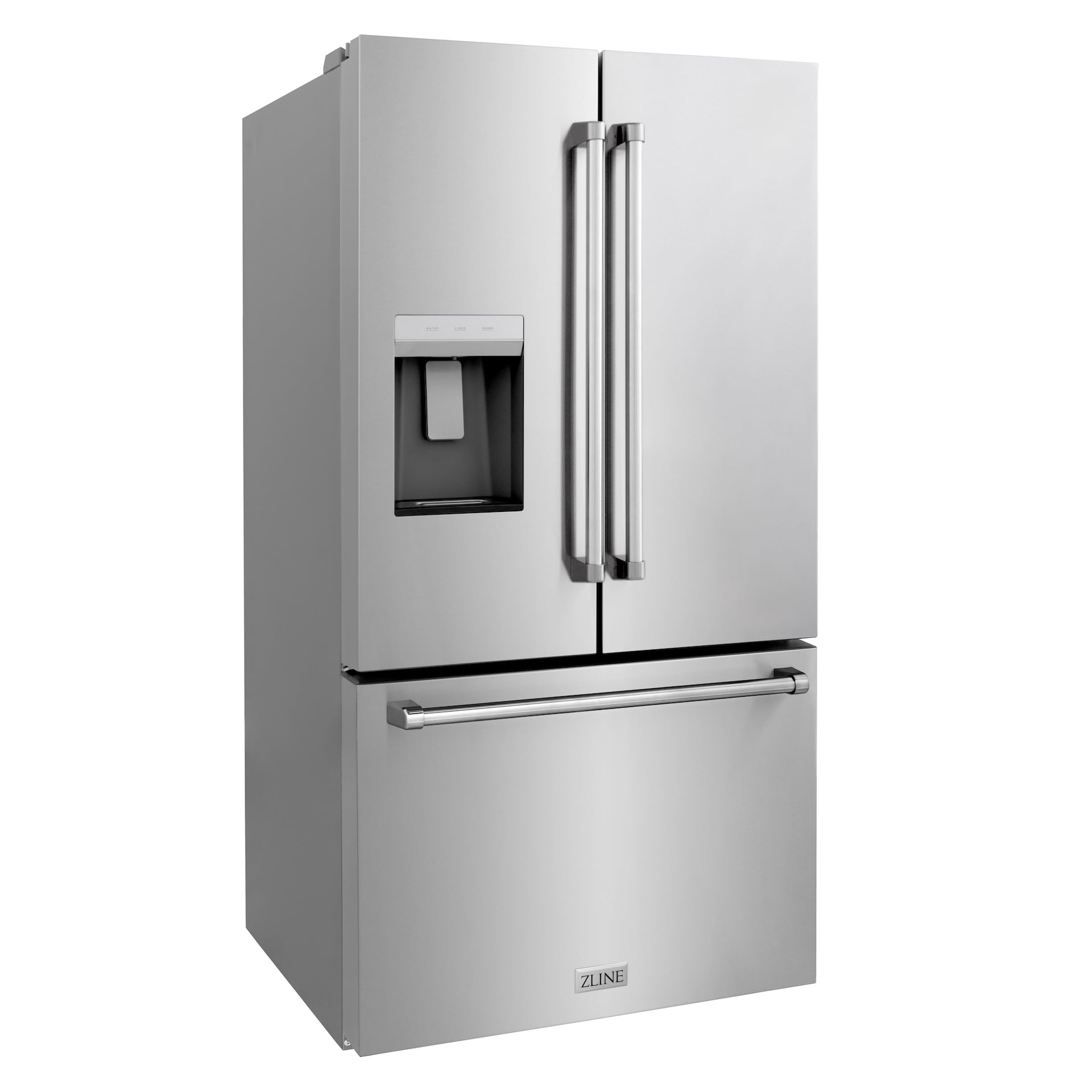 ZLINE KITCHEN & BATH Standard-Depth 28.9-cu ft 3 -Door 36-in Wide with Dual Ice Maker ( Stainless Steel with Stainless Steel Handle ) ENERGY STAR Certified