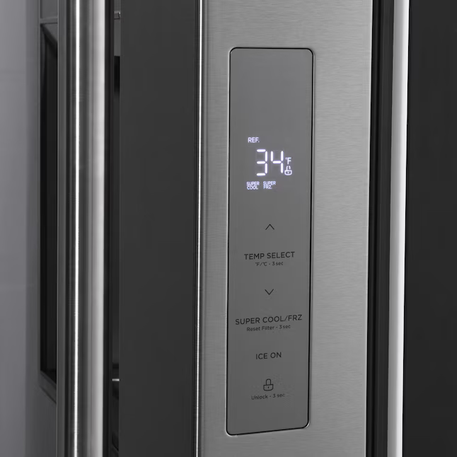 ZLINE KITCHEN & BATH Standard-Depth 28.9-cu ft 3 -Door 36-in Wide with Dual Ice Maker (Stainless Steel)
