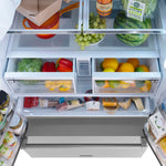 ZLINE KITCHEN & BATH Standard-Depth 28.9-cu ft 3 -Door 36-in Wide with Dual Ice Maker ( Stainless Steel with Stainless Steel Handle ) ENERGY STAR Certified