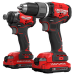 CRAFTSMAN V20 RP 20-volt Max 2-Tool Brushless Power Tool Combo Kit with Soft Case (2-Batteries Included and Charger Included), CMCK211C2 *JR2411, Retail: $179.00, FINAL PRICE: $119.99 + TAX