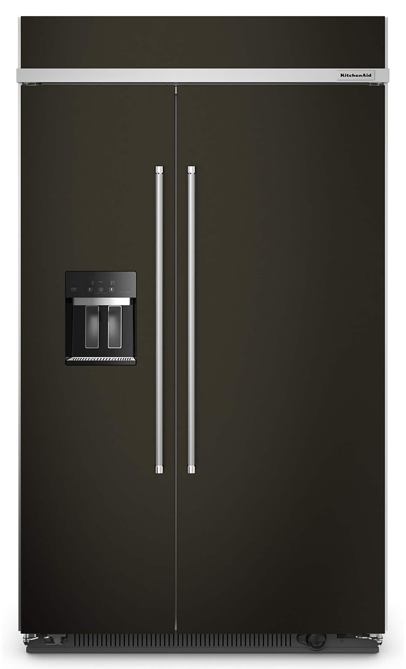 48 in. 29.4 cu. ft. Countertop Depth Side-by-Side Refrigerator in Black Stainless Steel with Print Shield Finish