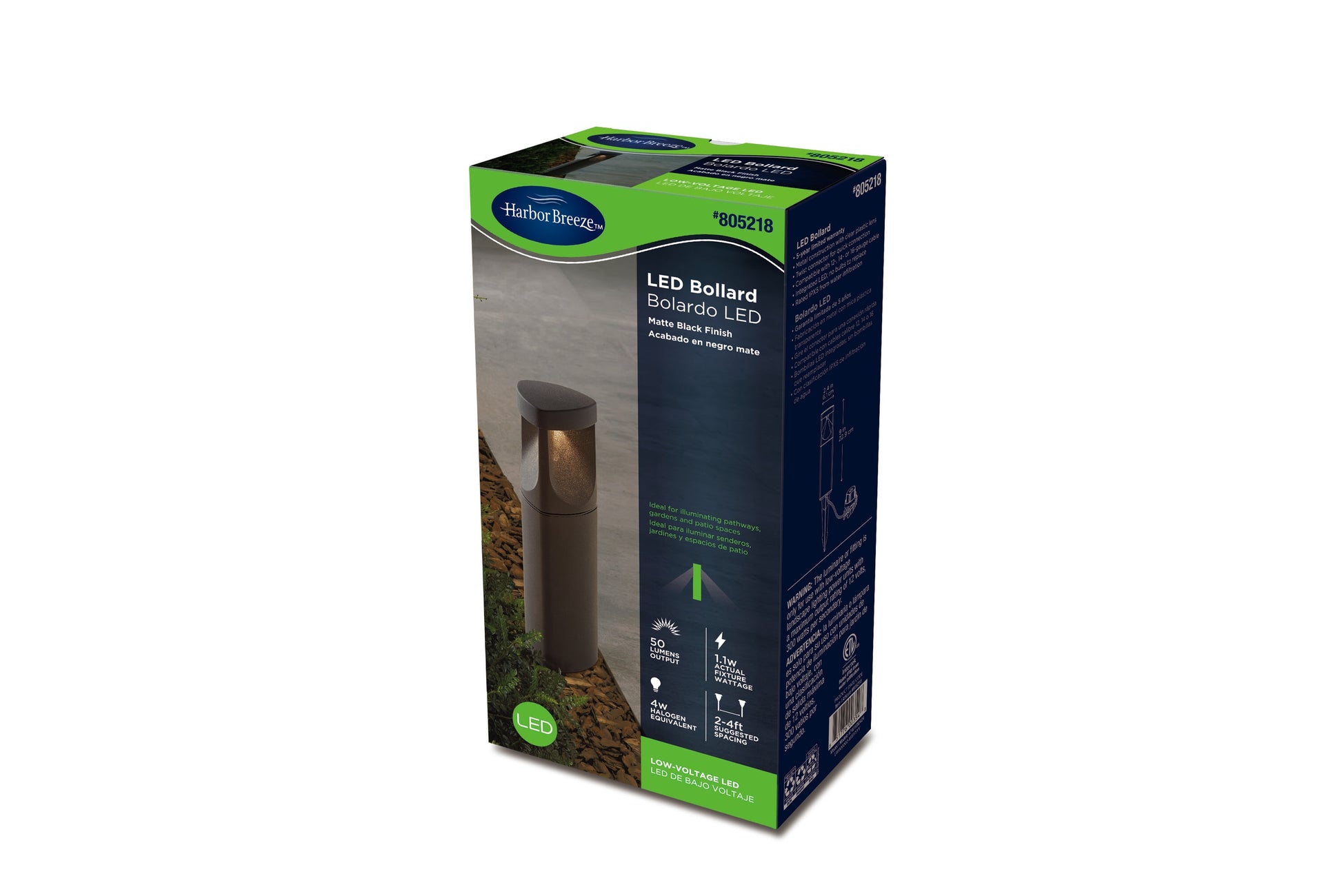 Harbor Breeze 50 -Lumens Black Low voltage LED Outdoor Path Light ( 3000-K ), RETAIL: $36.68, FINAL PRICE: $19.99 + TAX