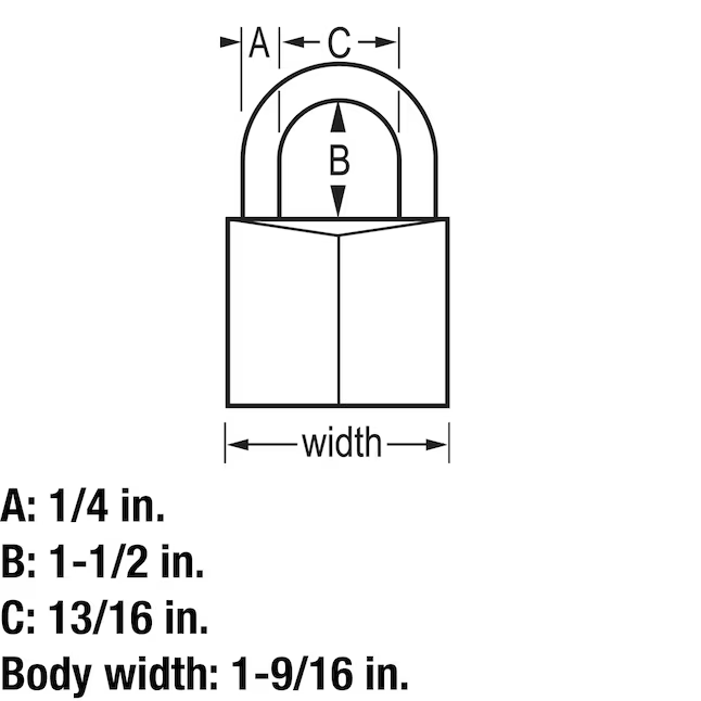 Master Lock Outdoor Keyed Padlock 1-9/16-in Wide x 1-1/2-in Shackle, 140DLF #1358860  *JR2512, Retail: $14.03, FINAL PRICE: $7.99 + TAX