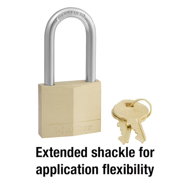 Master Lock Outdoor Keyed Padlock 1-9/16-in Wide x 1-1/2-in Shackle, 140DLF #1358860  *JR2512, Retail: $14.03, FINAL PRICE: $7.99 + TAX