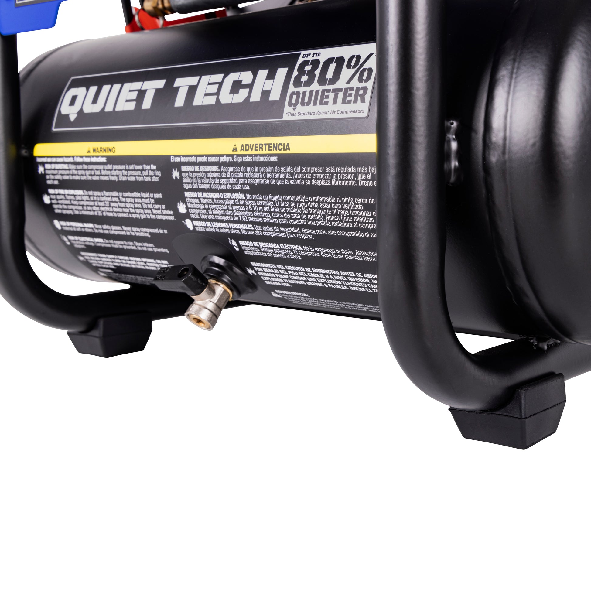 Kobalt QUIET TECH 2-Gallon Portable Electric 125 PSI Hot dog Air Compressor