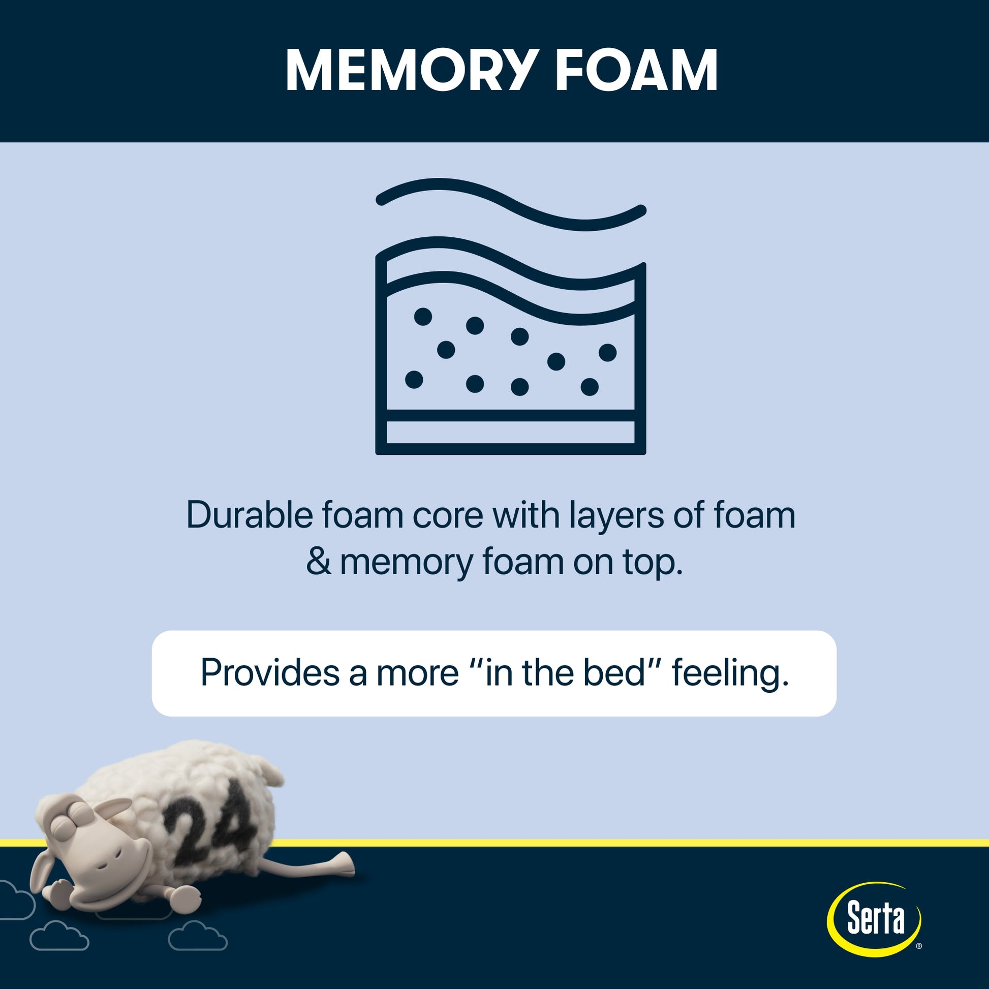 Serta Sheer Slumber EZ Tote 8-in Medium Full Cooling Memory foam Mattress in a Box [FBM-314]