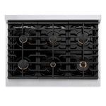 ZLINE KITCHEN & BATH Paramount 36-in Standard 6 burners Convection Oven Freestanding Dual Fuel Range ( Stainless Steel,