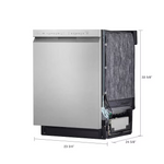 LG 24-in Front Control Built-in Dishwasher With Third Rack (PrintProof Stainless Steel) 48-dBA, LDFN4542S *JR2509, Retail: $1,049.00, FINAL PRICE: $499.99 + TAX
