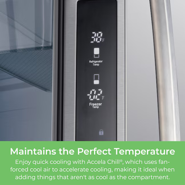 Kenmore Counter-Depth 17.5-cu ft French Door Refrigerator with Ice Maker (Stainless Steel) ENERGY STAR