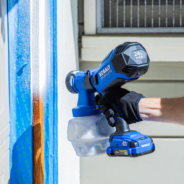 Kobalt Cordless Battery Handheld HVLP Paint Sprayer (Compatible with Stains), KPSP 124B-03 #5396106 *HD2507, Retail: $149.98, FINAL PRICE: $79.99 + TAX