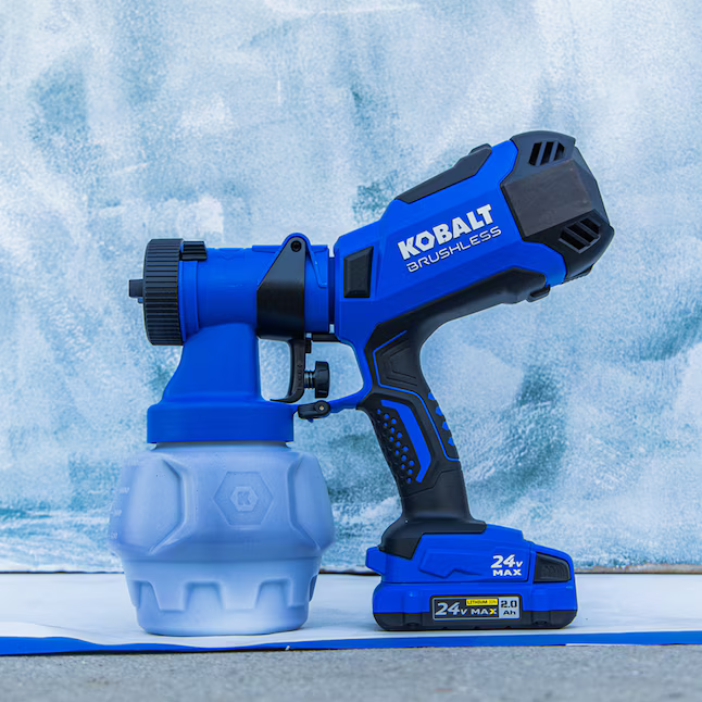 Kobalt Cordless Battery Handheld HVLP Paint Sprayer (Compatible with Stains), KPSP 124B-03 #5396106 *HD2507, Retail: $149.98, FINAL PRICE: $79.99 + TAX