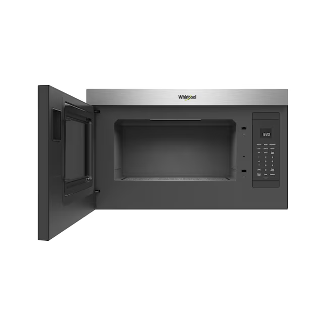 Whirlpool Flush Built-in Design 1.1-cu ft Over-the-Range Microwave with Sensor Cooking (Fingerprint Resistant Stainless Steel), WMMF5930PZ *JR2510, Retail: $754.00, FINAL PRICE: $319.99 + TAX