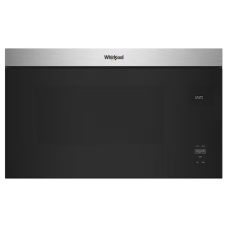 Whirlpool Flush Built-in Design 1.1-cu ft Over-the-Range Microwave with Sensor Cooking (Fingerprint Resistant Stainless Steel), WMMF5930PZ *JR2510, Retail: $754.00, FINAL PRICE: $319.99 + TAX
