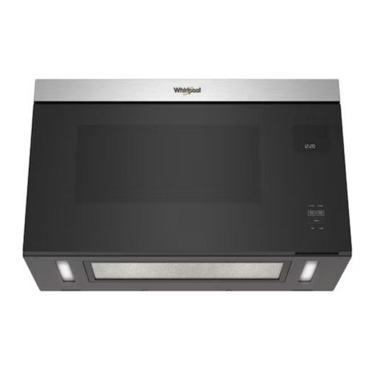 Whirlpool Flush Built-in Design 1.1-cu ft Over-the-Range Microwave with Sensor Cooking (Fingerprint Resistant Stainless Steel), WMMF5930PZ *JR2510, Retail: $754.00, FINAL PRICE: $319.99 + TAX