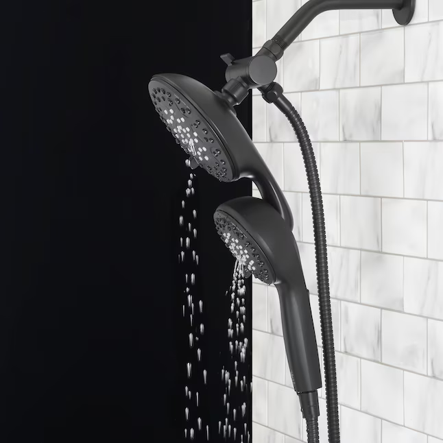 Alpine Reserve Galway 6 -Spray Matte Black 5-in Round Shower Head with Handheld Combo 1.8 GPM, 3074-03618-ARMB *JR2511, Retail: $74.98, FINAL PRICE: $39.99 + TAX