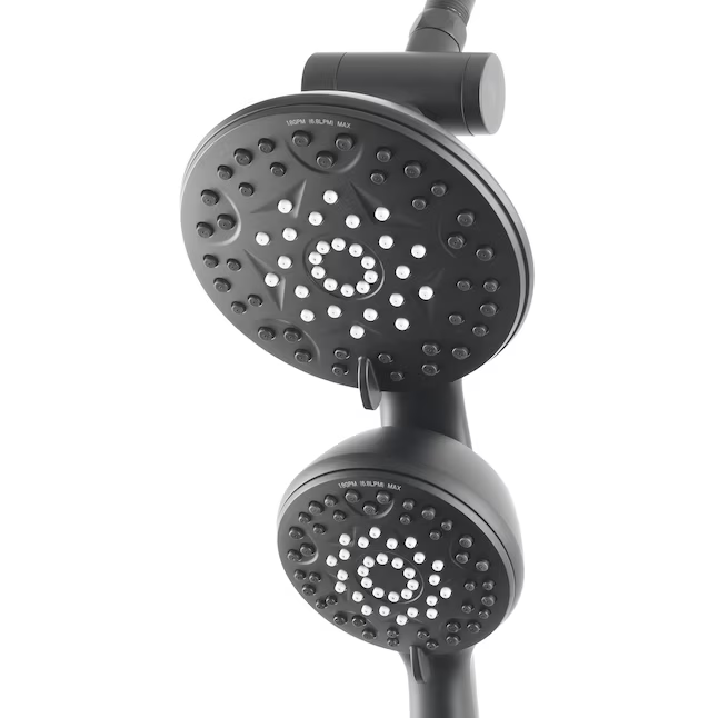Alpine Reserve Galway 6 -Spray Matte Black 5-in Round Shower Head with Handheld Combo 1.8 GPM, 3074-03618-ARMB *JR2511, Retail: $74.98, FINAL PRICE: $39.99 + TAX