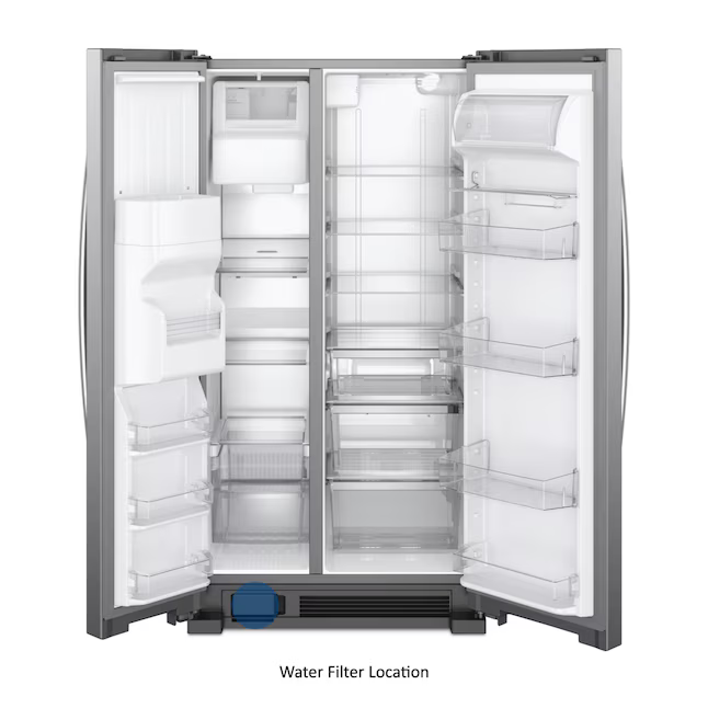 KitchenAid 24.8-cu ft Side-by-Side Refrigerator with Ice Maker - Water and Ice Dispenser (Stainless Steel with Printshield Finish), CLEARANCED