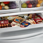 Whirlpool Standard-Depth 22.1-cu ft 3 -Door 35-in Wide French Door Refrigerator with Water Dispenser ( White ) ENERGY STAR Certified