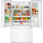 Whirlpool Standard-Depth 22.1-cu ft 3 -Door 35-in Wide French Door Refrigerator with Water Dispenser ( White ) ENERGY STAR Certified