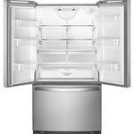 Whirlpool Standard-Depth 22.1-cu ft 3 -Door 35-in Wide French Door Refrigerator with Water Dispenser ( Stainless Steel ) ENERGY STAR Certified